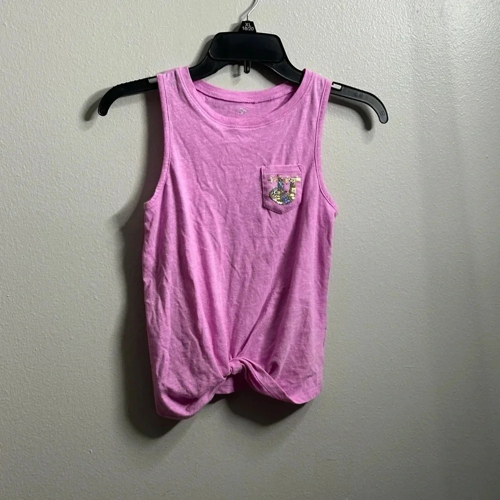 So Girls Kids Pink/lilac‎ Knot Tank Top Size 10.